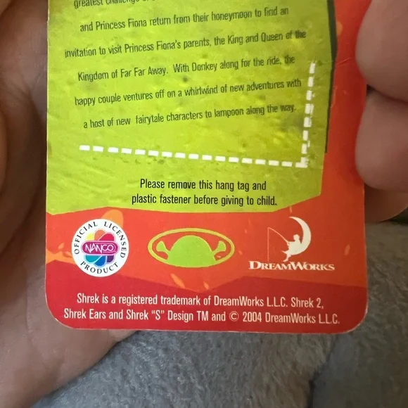 Donkey From Shrek 2 Vintage Plush Toy NWT - Picture 9 of 11